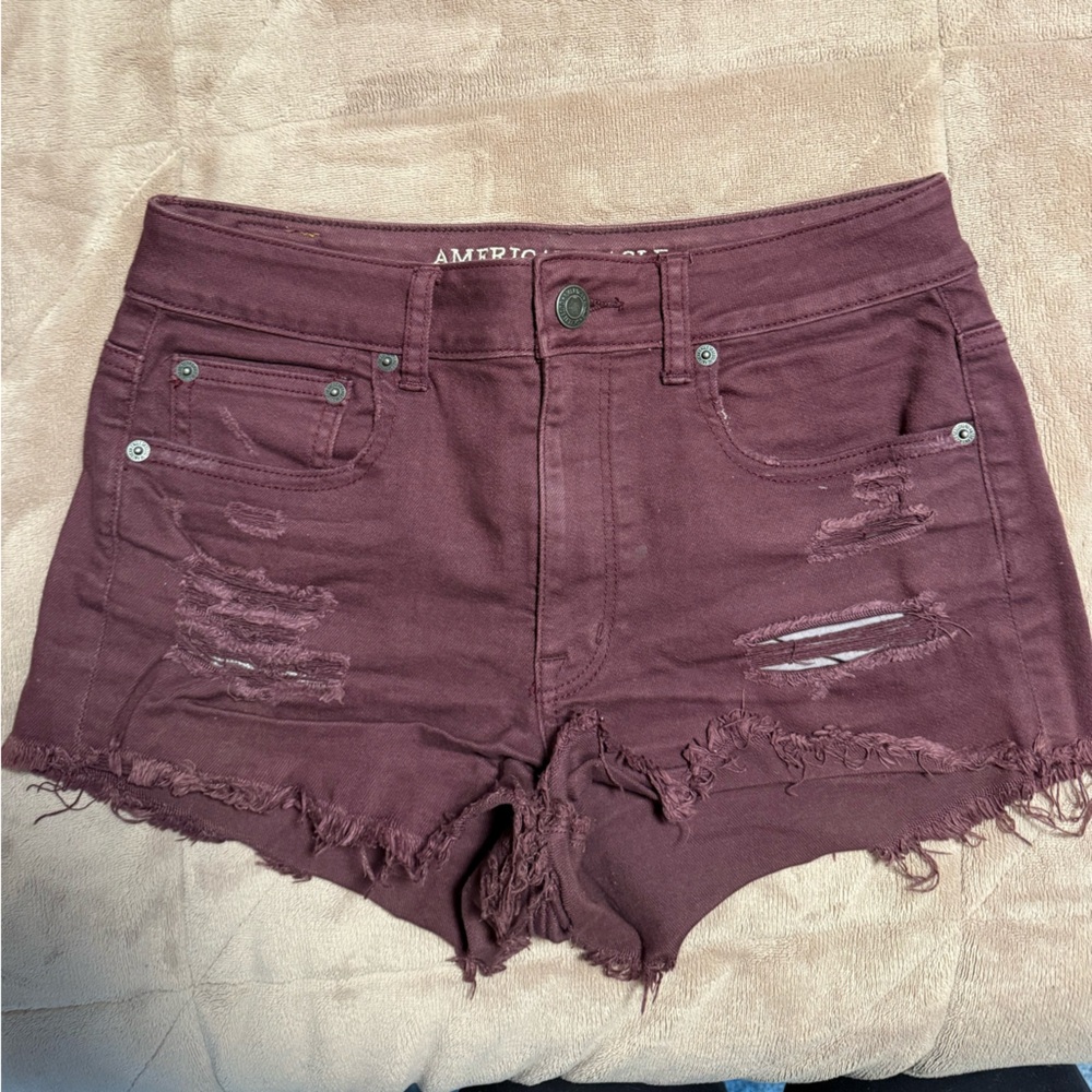 American Eagle Maroon Shorts